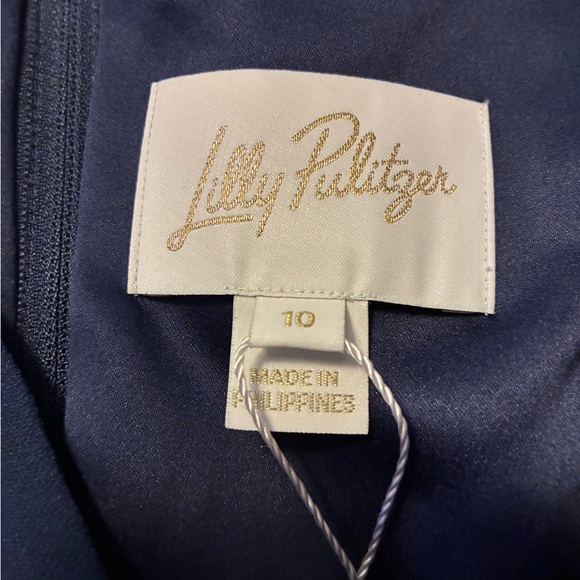 NWT Lilly Pultizer Jannah Full Length V-Neck Jumpsuit Open Neckline W Sash - Picture 8 of 11